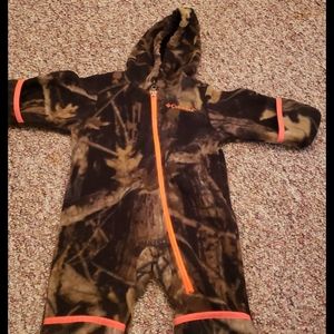 3-6 month baby fleece bodysuit